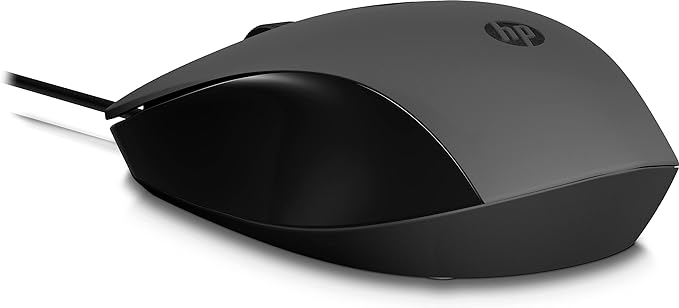 HP 150 Mouse (Wired Mouse, up to 1600 DPI, Right Handed Mouse, Left-Handed Mouse) Black HP 150 Mouse (Wired Mouse, up to 1600 DPI, Right Handed Mouse, Left-Handed Mouse) Black